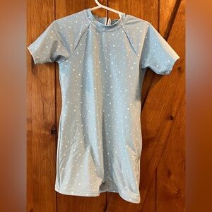 Light Blue Star Print Rashguard